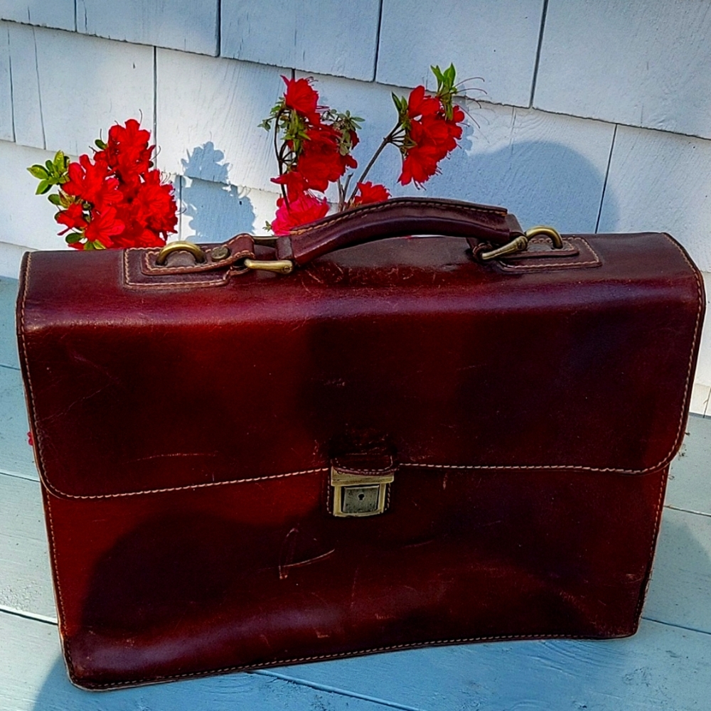 Italian Laptop attache/ Briefcase- (made in Florance, Italy)